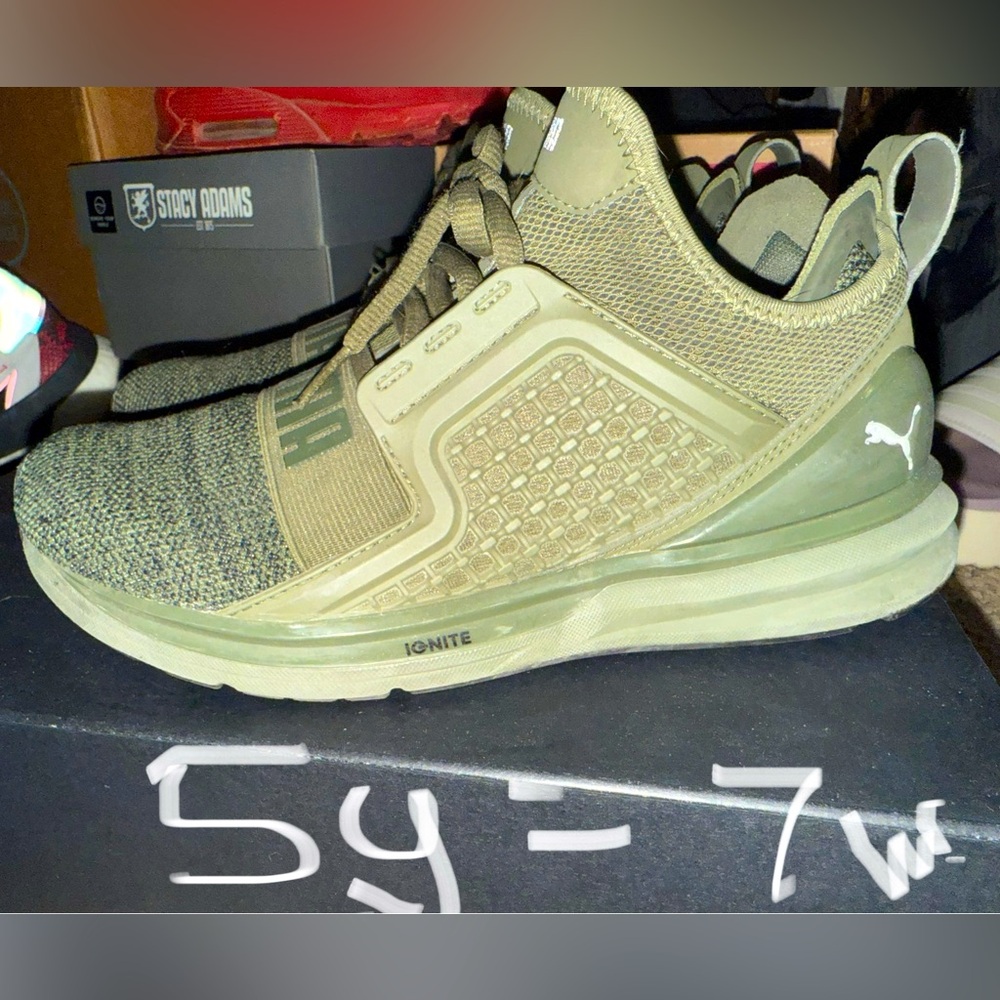 Puma Olive Green Shoes